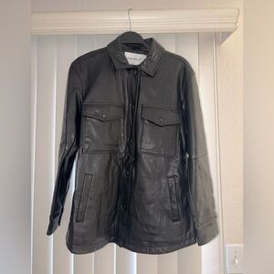 Calvin Klein Jeans Black Leather Jacket